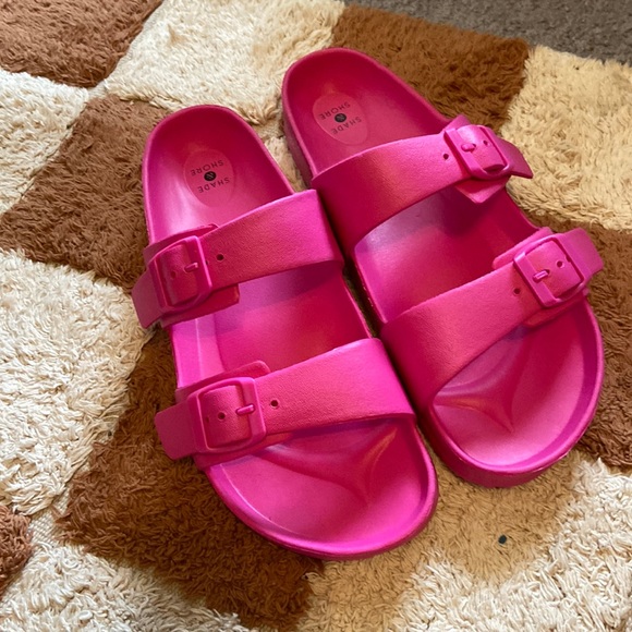 Shade & Shore Shoes Never Been Worn Hot Pink Slides Womens 1 Poshmark